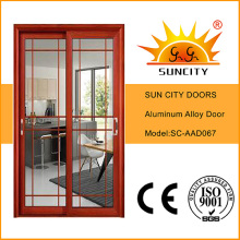 Suncity Modern Glass Designs Puerta corrediza de aluminio (SC-AA67)